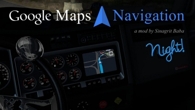 google maps navigation night version v2.1 ats 1