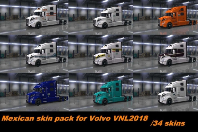volvo vnl 2018 truck mexican skin 1 34 x ats