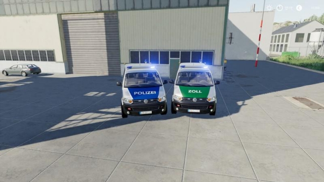 FS19 VW T5 police and customs with Universal Passenger v2 1