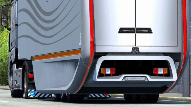 mercedes aerodynamic trailer v1 2 ets2 1 38 1