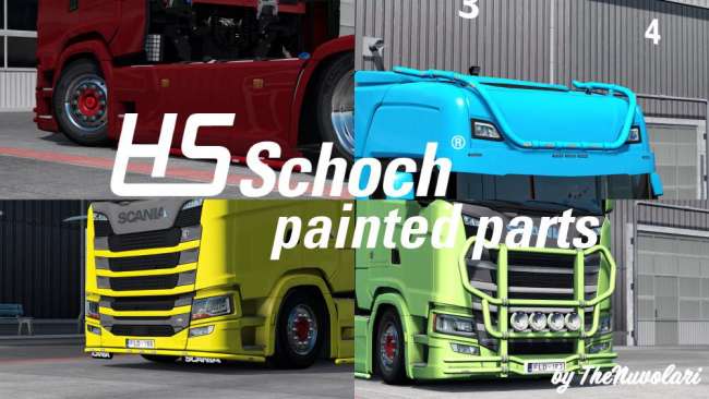 painted hs schoch parts for scania sr 1 0 1